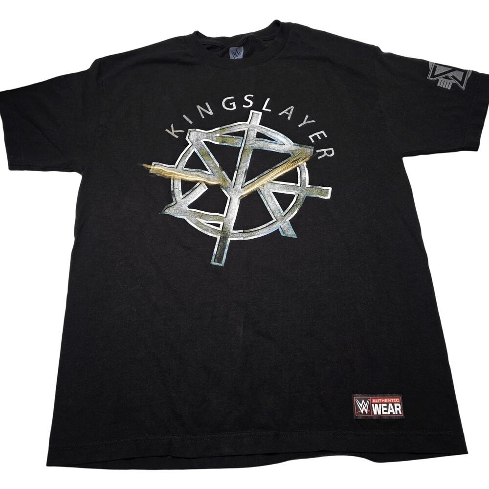 WWE Seth Rollins Wrestling Kingslayer T-Shirt Black Men's Large Burn It Down